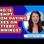 How does the tax system treat state lottery winnings?